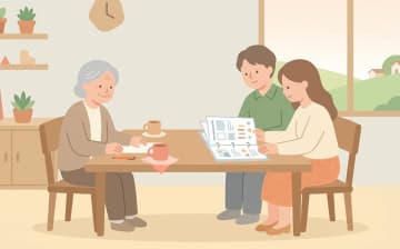 訪問介護の記録で確認できることを表すイラスト