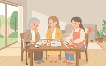 訪問介護事業所の選び方と比較のポイントを表すイラスト