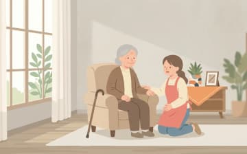 精神疾患のある方の訪問介護の確認ポイント｜使える制度と相談先を表すイラスト