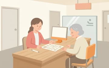 生活保護で訪問介護は使えるか（介護扶助）を表すイラスト
