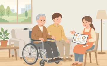 訪問介護は誰が使える？対象と要介護度を表すイラスト