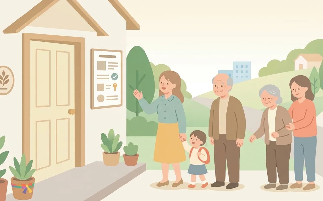 特定事業所加算とは？事業所選びの目安を表すイラスト