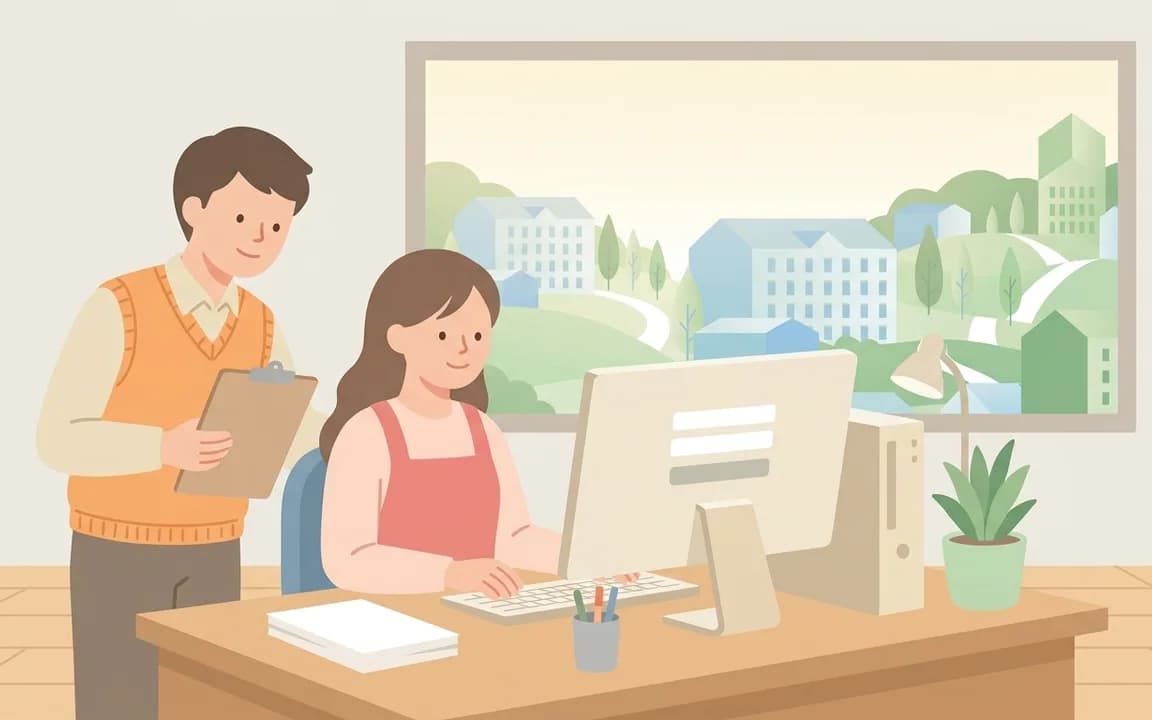 ログインのイメージイラスト