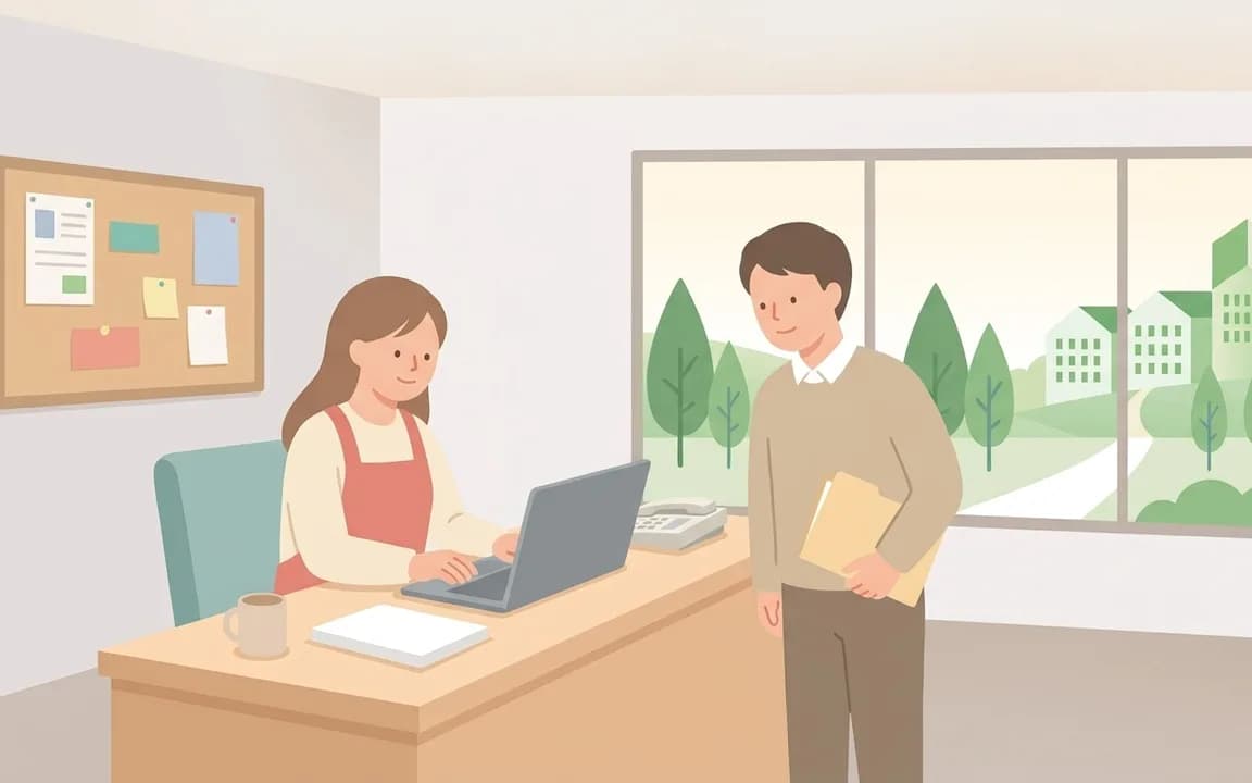 事業所候補を申請するのイメージイラスト