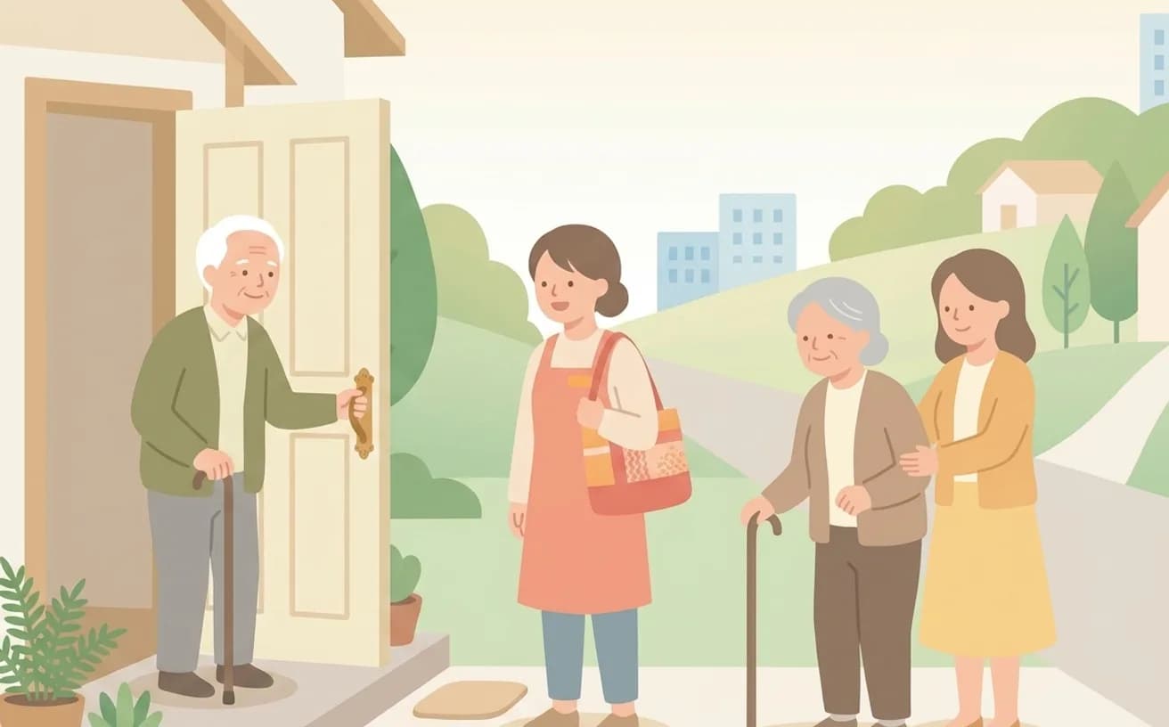 訪問介護とは?できること・できないこと一覧を表すイラスト