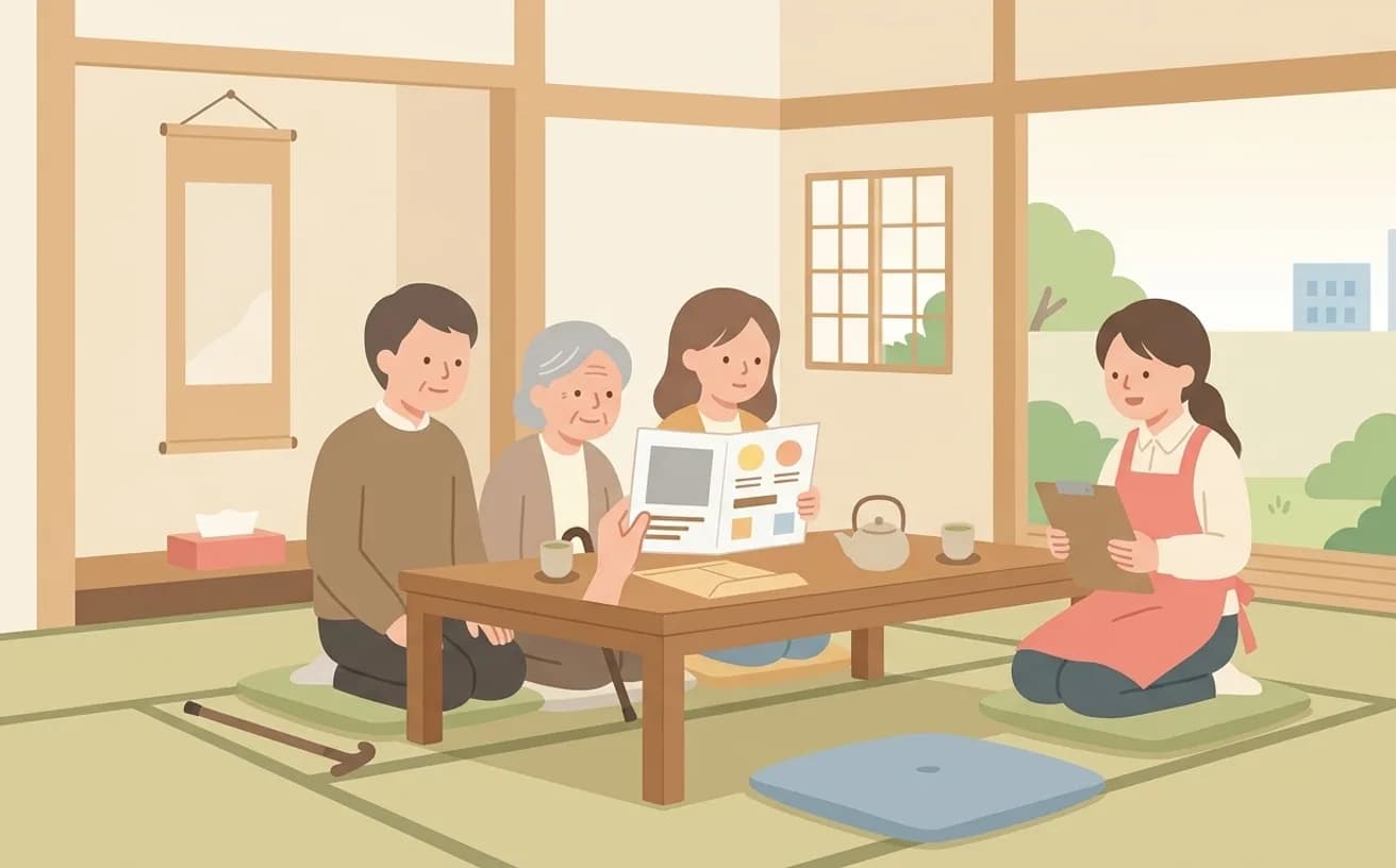 要支援・要介護で訪問介護はどう変わるを表すイラスト